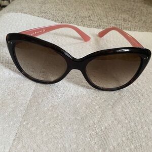 Kate Spade Cat Eye Black and Pink Sunglasses